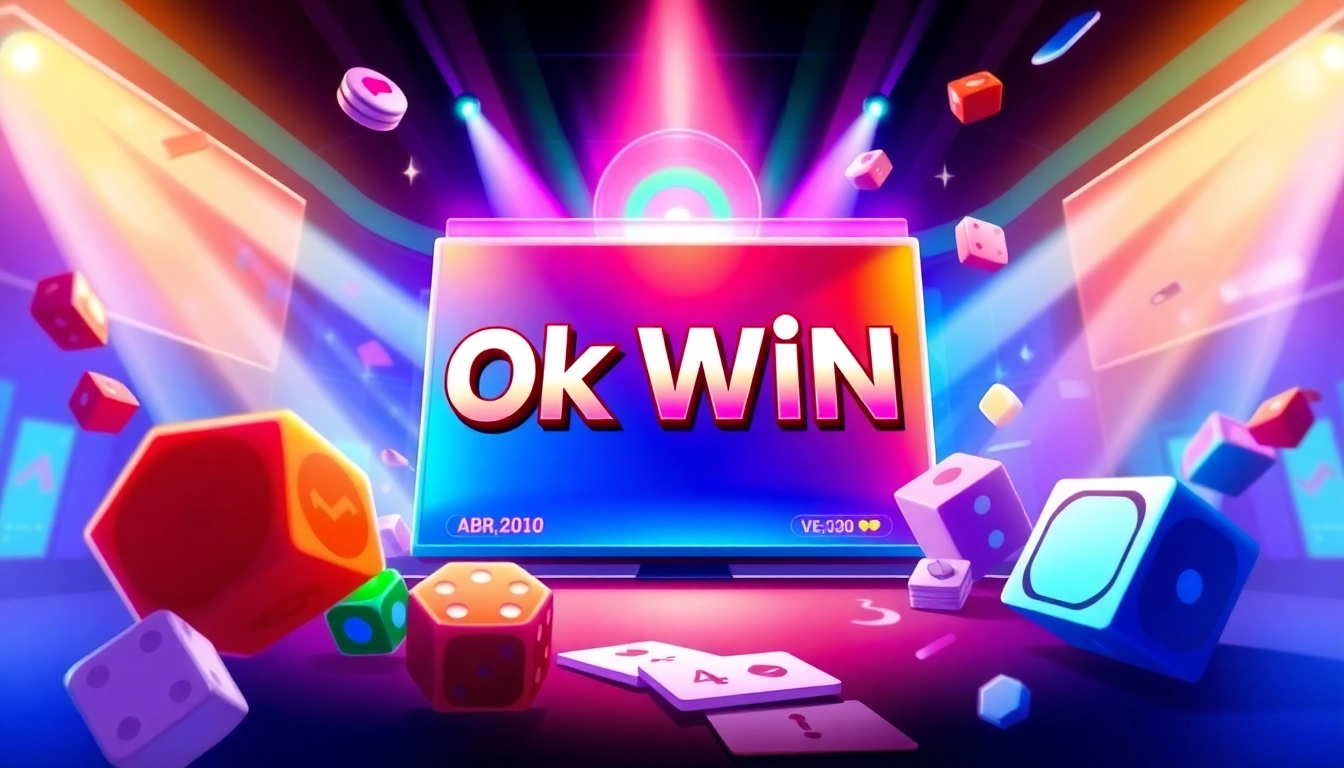 Experience thrilling gameplay on the Ok Win platform with colorful interactive elements and exciting designs.