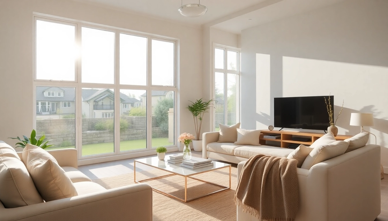 Showcase of window companies manchester offering stylish energy-efficient windows in a bright living room.