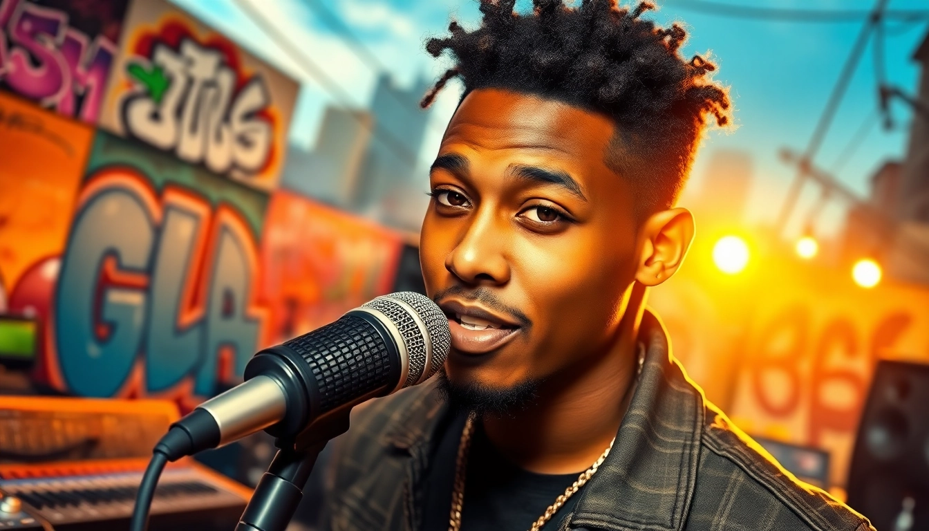 BigMay202 interviews showcasing the young artist in an urban setting with vibrant energy.