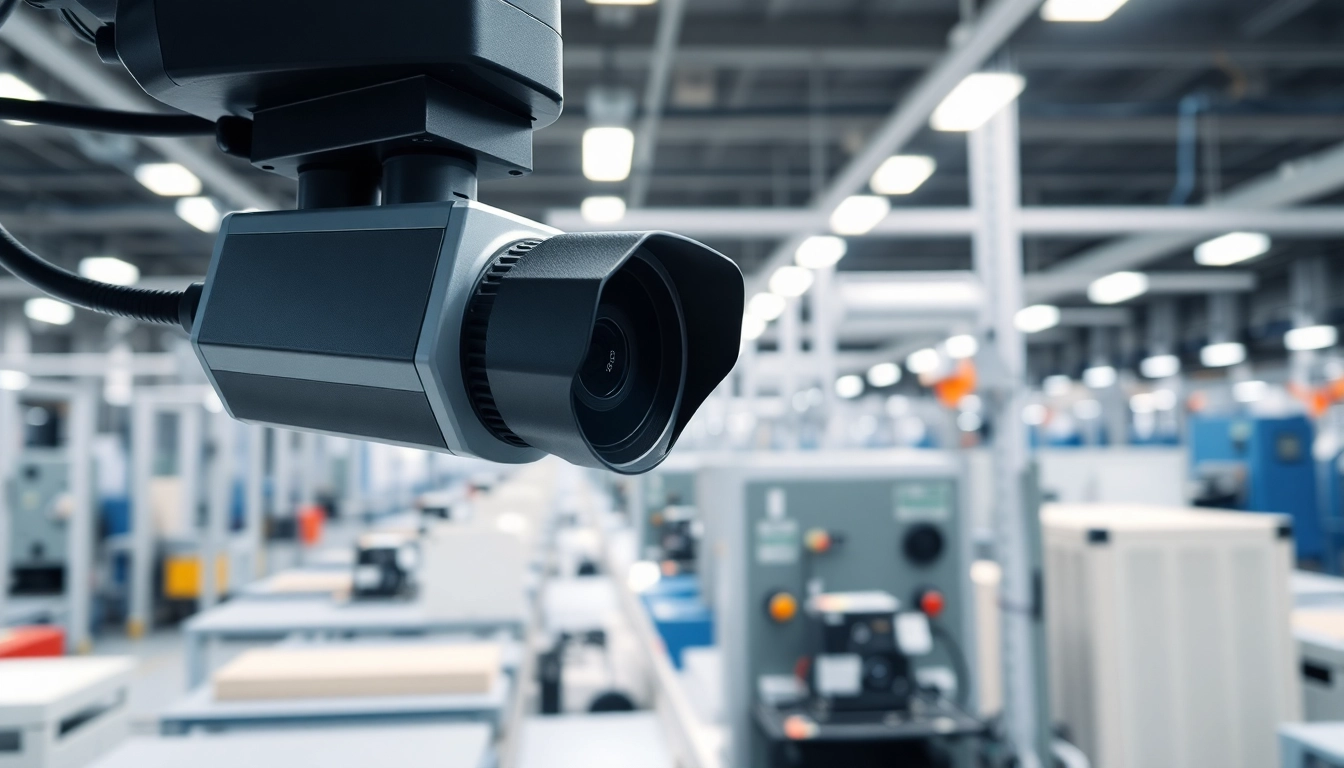 Machine vision system conducting quality inspection in an industrial setting.