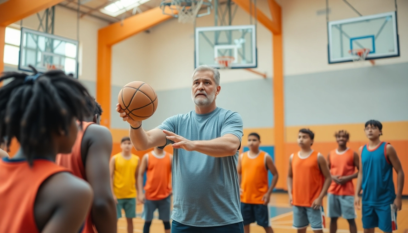 Engaging training session highlighting the best basketball training programs with an experienced coach and dedicated players.