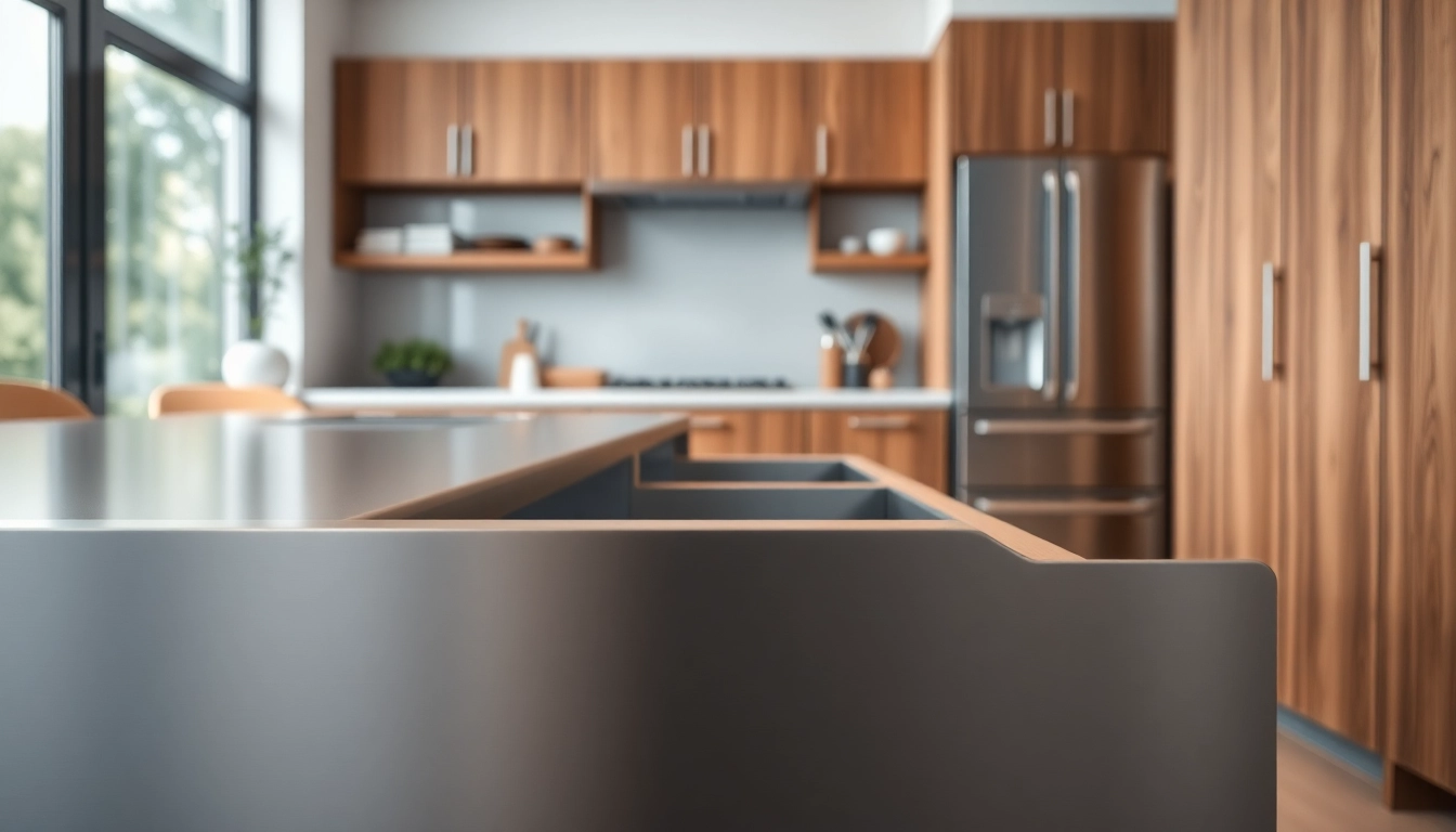 Showcasing a high-quality Metal Drawer System in a modern kitchen environment, emphasizing design and functionality.