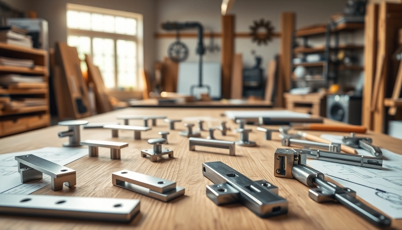 Showcase of furniture hardware manufacturers' quality products highlighting cabinet pulls and drawer slides.