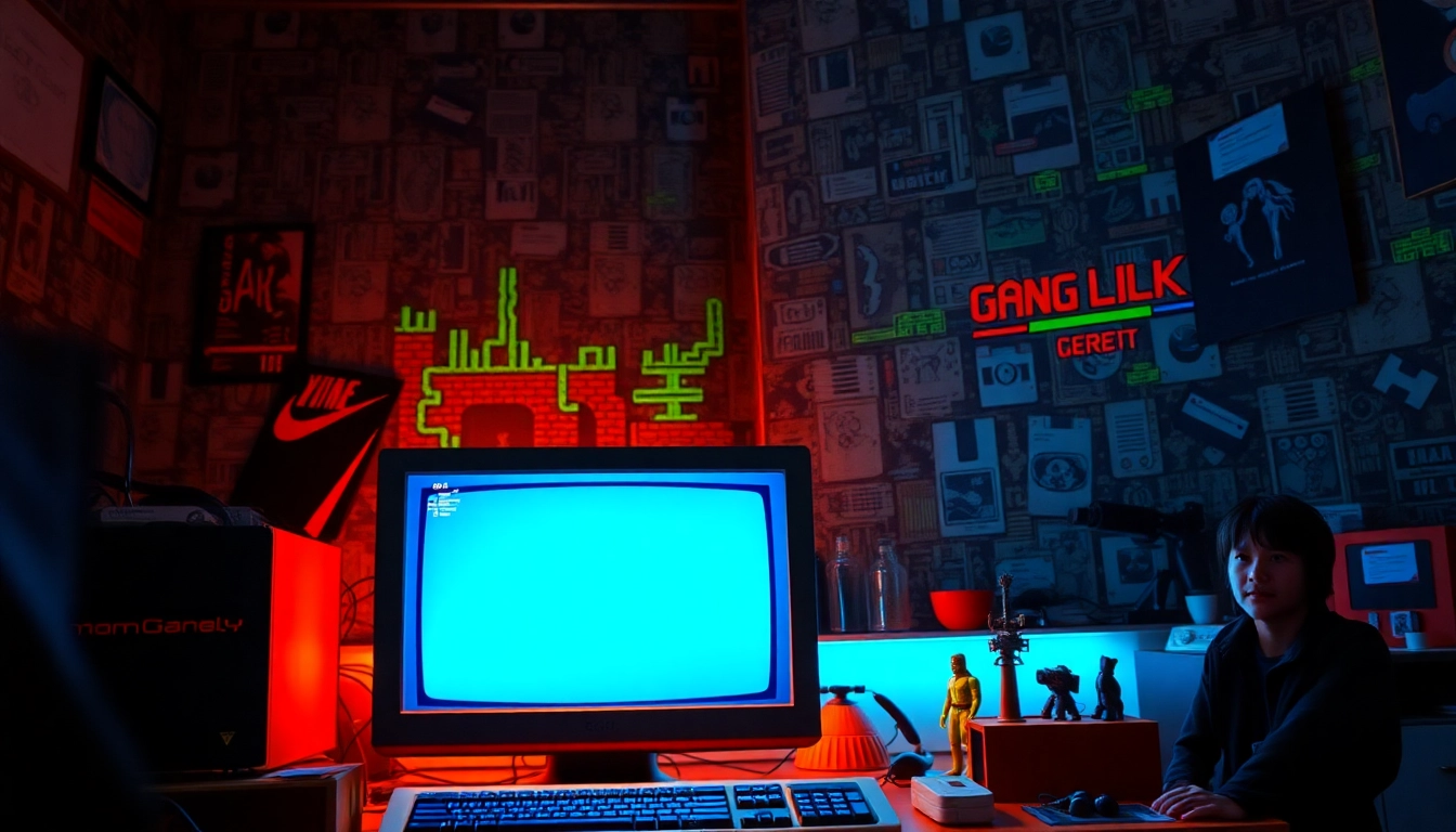 Enjoying a session of play dos games on a retro computer setup with nostalgic elements.