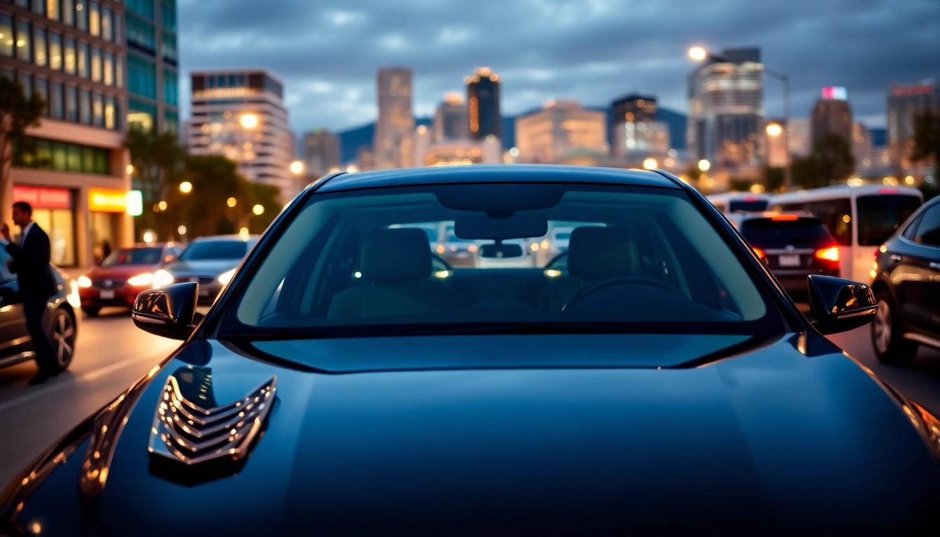 Experience premium car service vancouver bc with a professional chauffeur in a sleek black car.