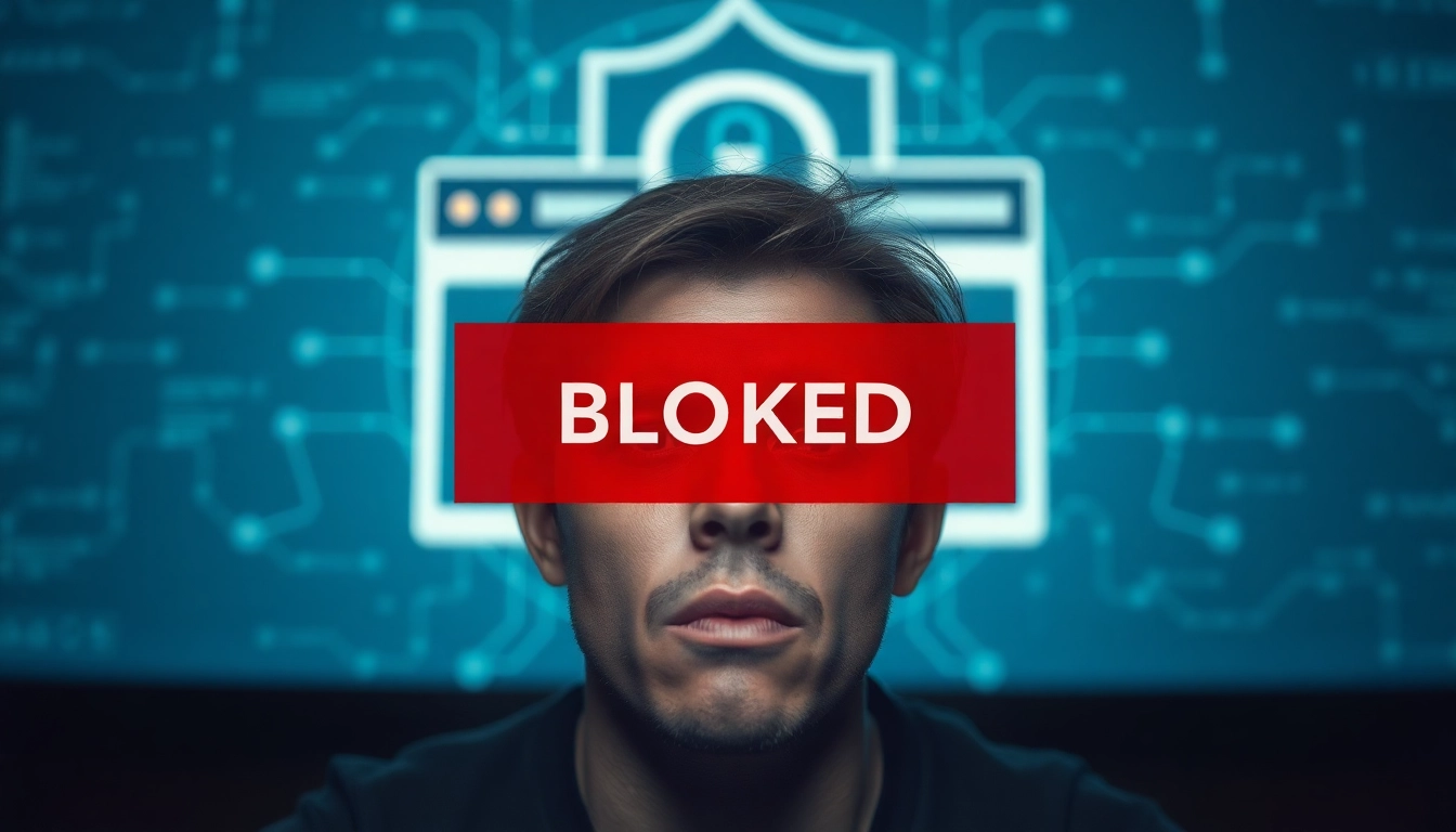 Inatogel user encountering a block while trying to access a webpage, highlighting security issues.