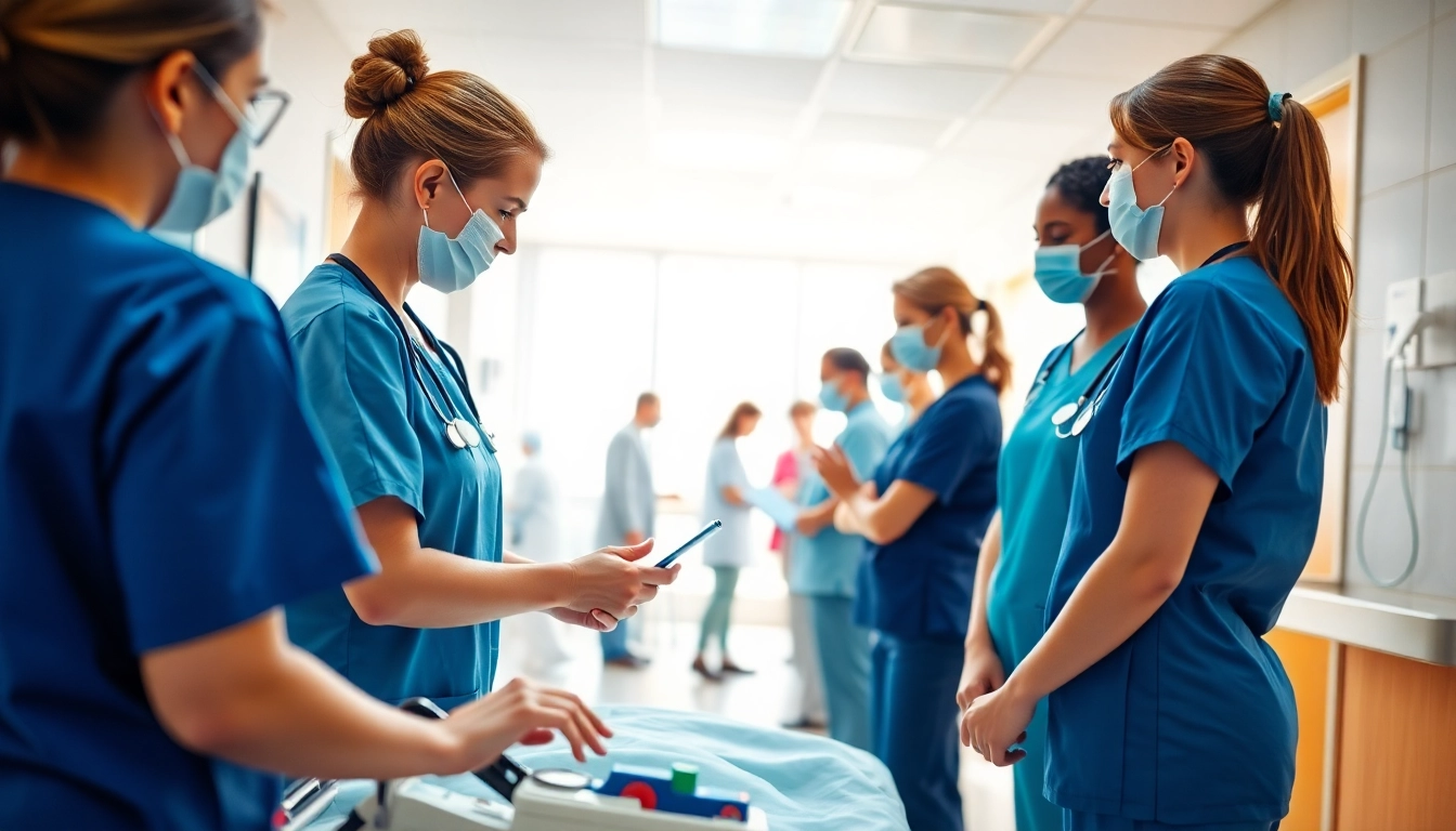Alabama Board of Nursing professionals providing compassionate care in a healthcare setting.