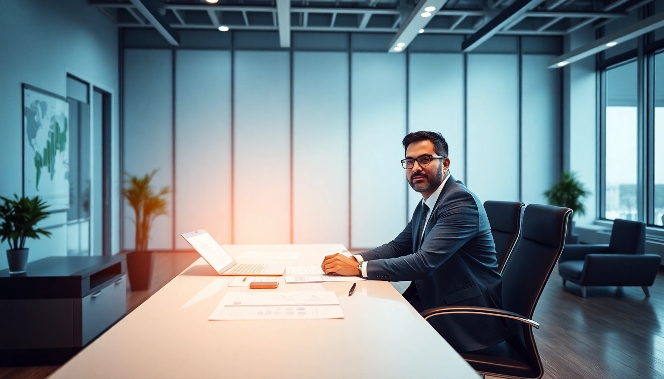 PedroVazPaulo consulting with a client in a modern office to highlight business strategy.