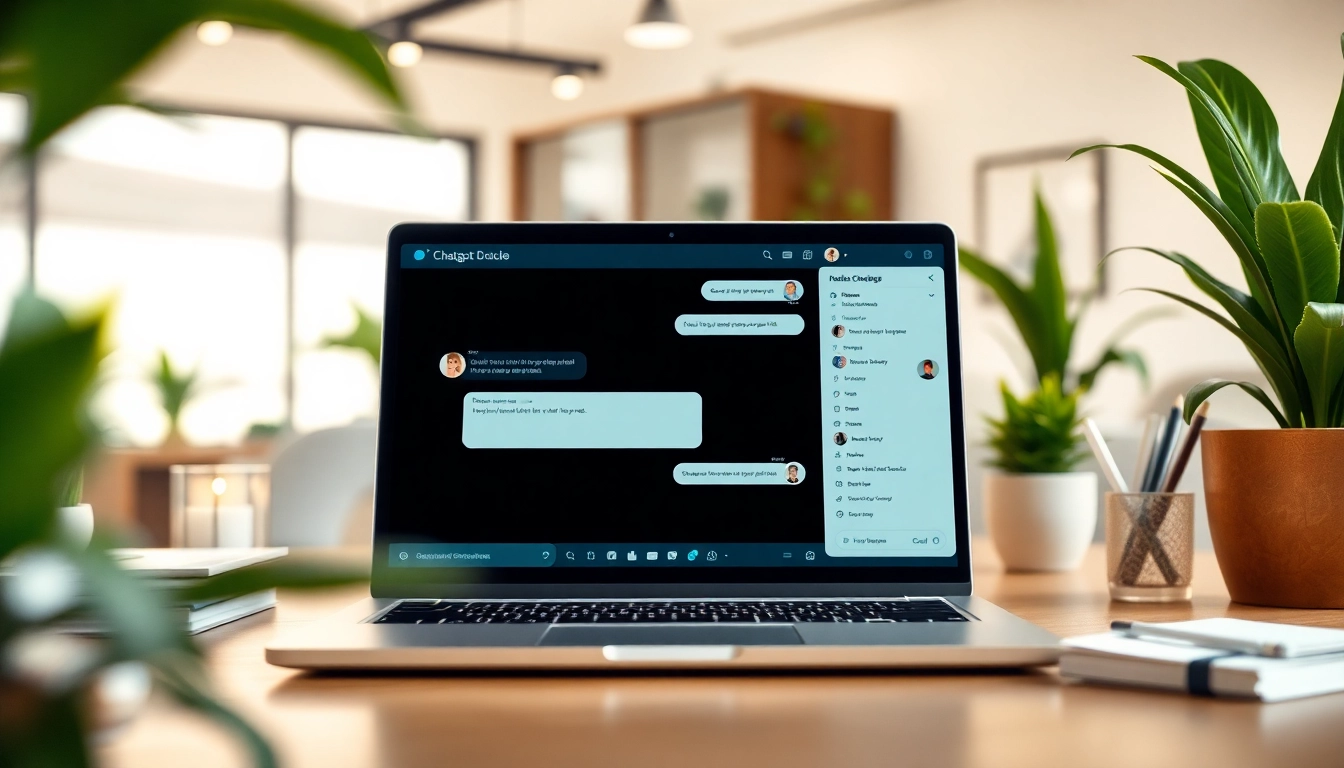 Engaging chatgpt bot for website displayed on a modern laptop interface.