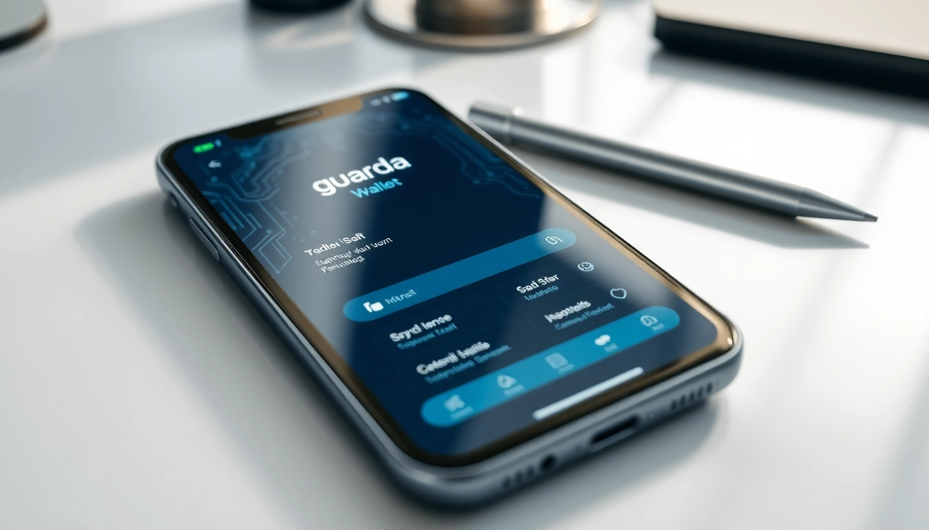 Users managing their cryptocurrency with the secure guarda wallet on a modern device.