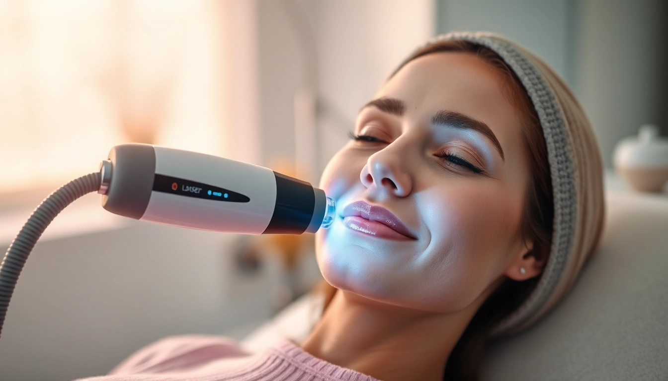 Aerolase Laser treatment in a modern clinic for rejuvenating skin health.