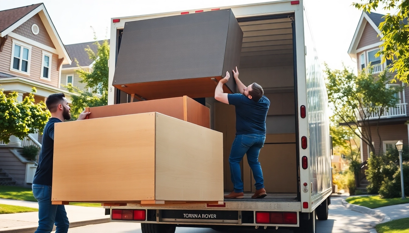 local Toronto movers skillfully lifting furniture while providing reliable service