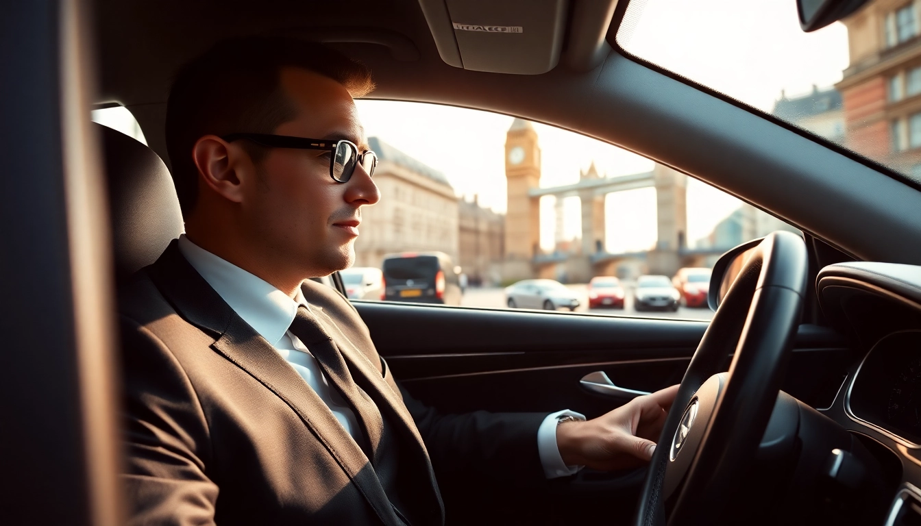 Experience premium private chauffeur london service with a professional driver in a luxury vehicle.