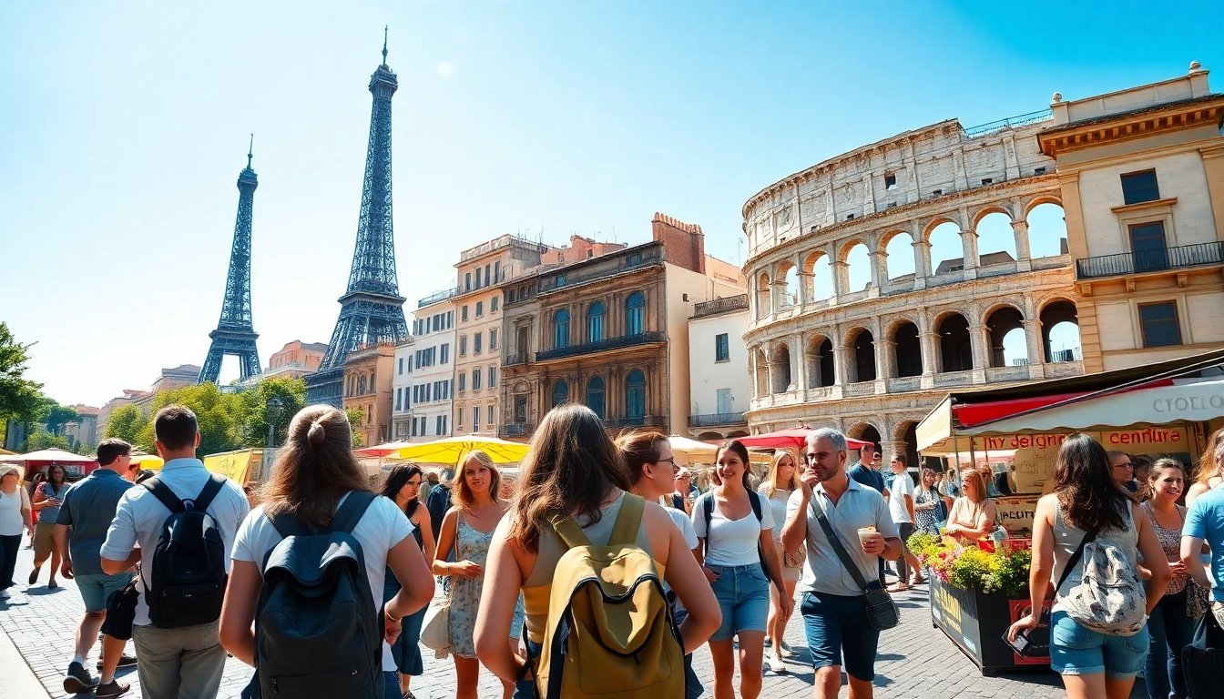 Experience the vibrant europe tour package from malaysia in a picturesque European city.