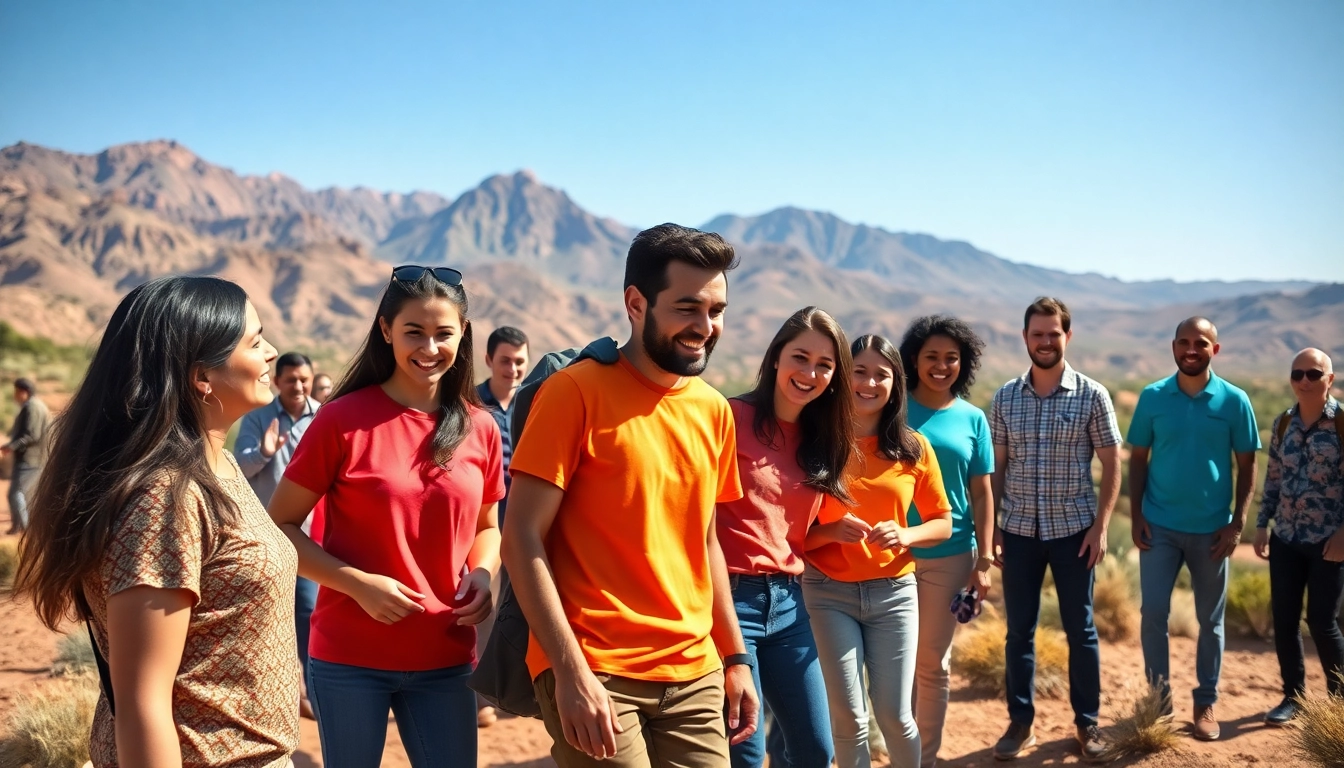 team building maroc : activité de groupe énergique dans un cadre naturel marocain