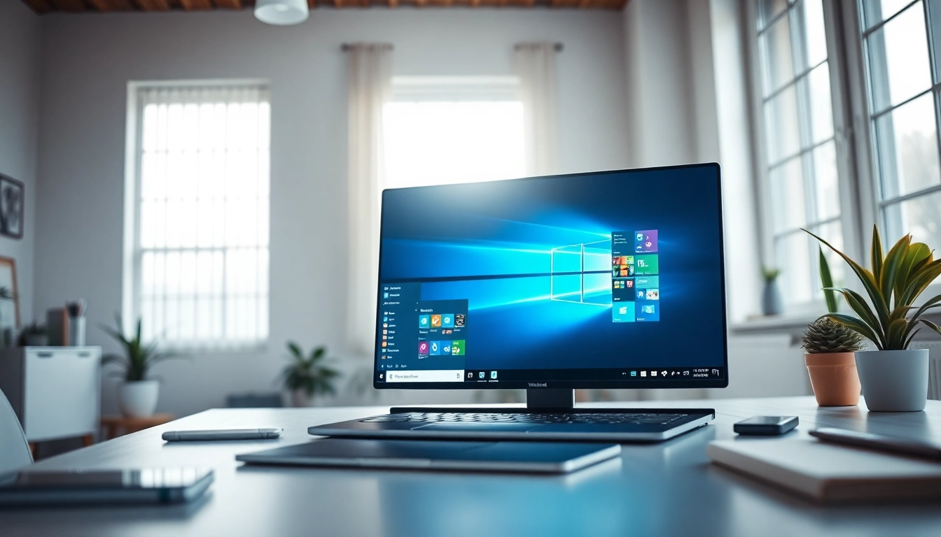 Optimieren Sie Ihre Produktivität mit Microsoft Windows auf einem modernen Laptop.