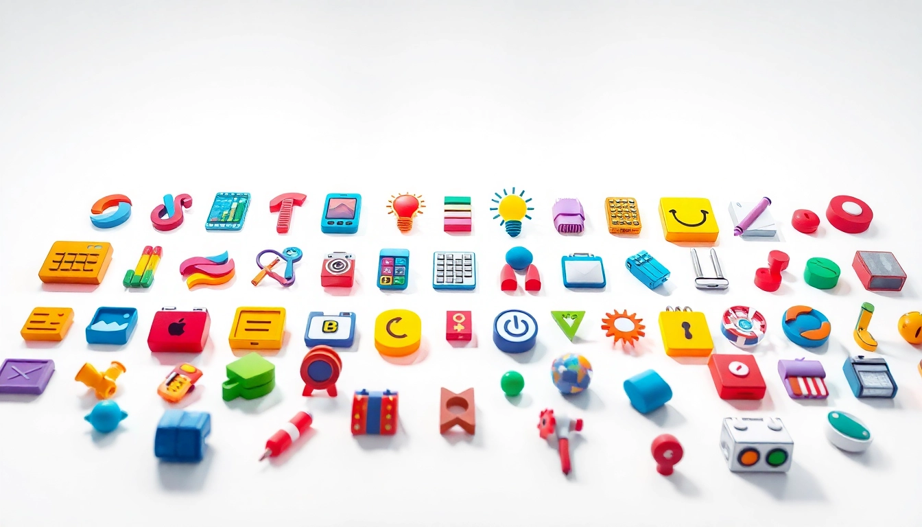Showcase diverse Icons in vibrant colors and styles, highlighting creativity and design.