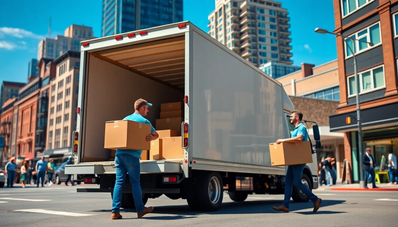 Movers loading a truck in Toronto showcasing efficient moving companies Toronto services for a smooth relocation experience.