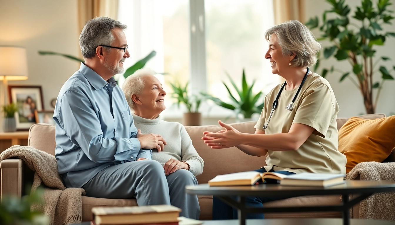 Engaged caregiver providing compassionate senior care austin tx in a cozy home environment.